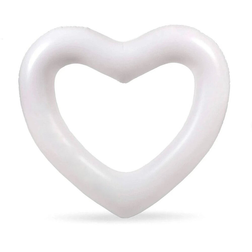 NWT, Bachelorette Pool Floatie - White Heart Pool Float without Text